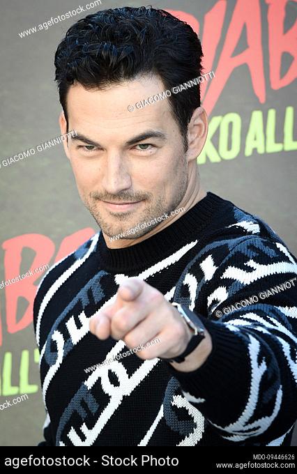 Italian-Canadian actor Giacomo Gianniotti during the photocall for the presentation of the film Diabolik, Ginko all'Attacco!