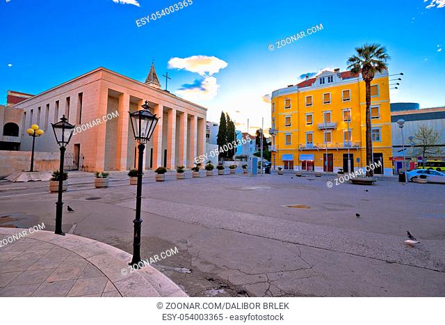 Gaje Bulata square in Split view, Dalmatia region of Croatia