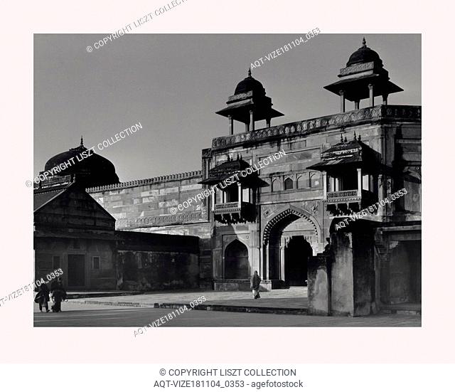 India, Fatehpur SÄ«kri, Jodh Baiâ€™s Palace, 1968 or earlier, Cities of Mughul India