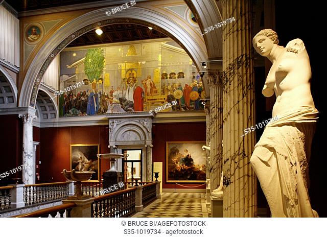 Interior view of National Museum, Stockholm, Sweden