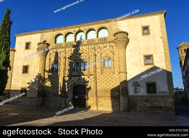 Jabalquinto palace, Antonio Machado Andalusian International University. Baeza, UNESCO World Heritage Site. Jaen province, Andalusia, Southern Spain Europe