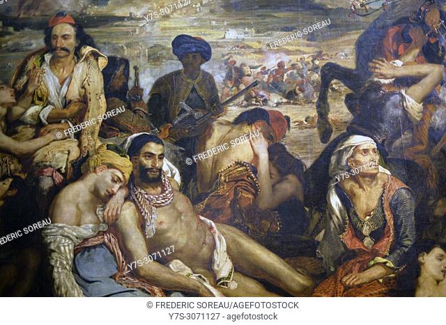 The Massacre at Chios, painting by Eugène Delacroix (1798-1863), Louvre museum, Paris, France