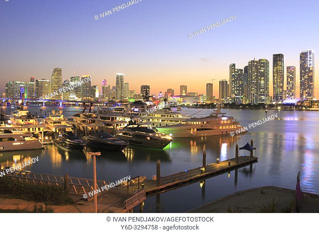 Miami at Sunset, Florida, USA