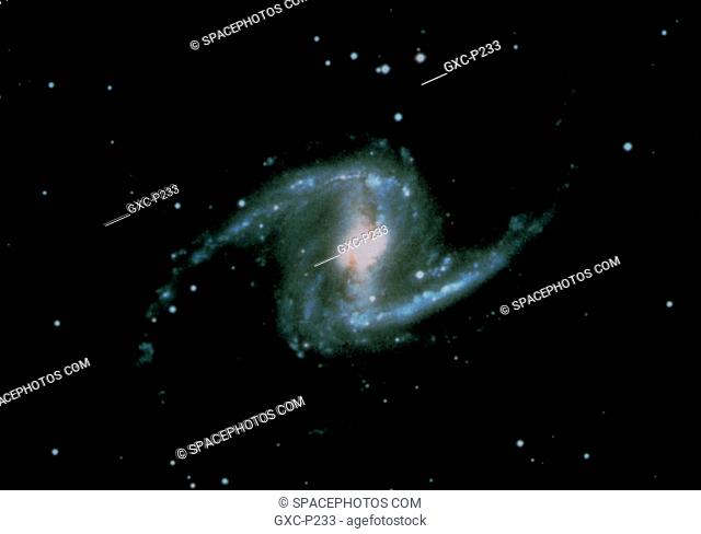 Galaxy NGC 1365. Fornax cluster of galaxies