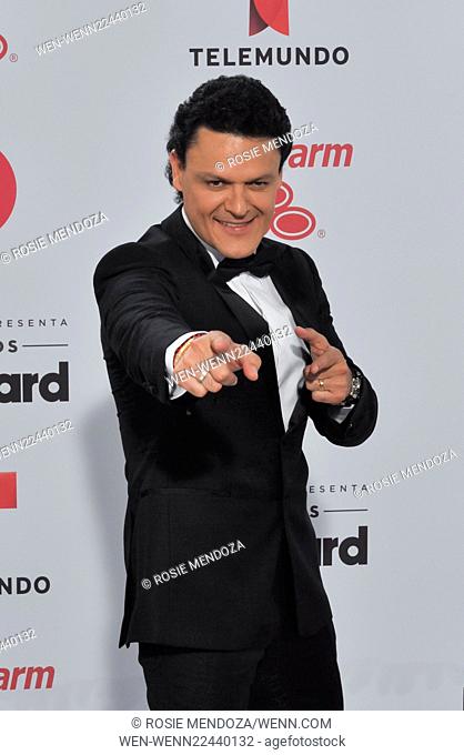 2015 Billboard Latin Music Awards presented by State Farm on Telemundo at the BankUnited Center - Arrivals Featuring: Pedro Fernandez Where: Miami, Florida