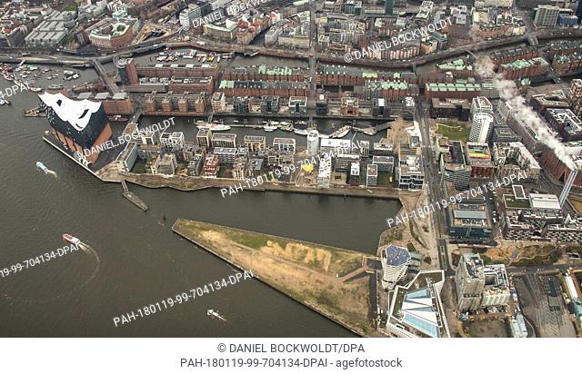 Hamburg's newest district, the 'HafenCity' (lit. 'HarbourCity'), comprising 60 building projects completed in the last 17 years, can be seen in Hamburg, Germany