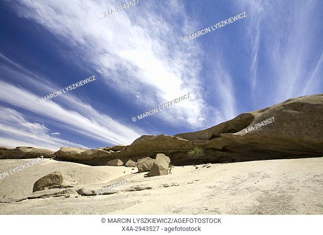 Close up on giant stones on Namib desert near Swakopmund, Namibia