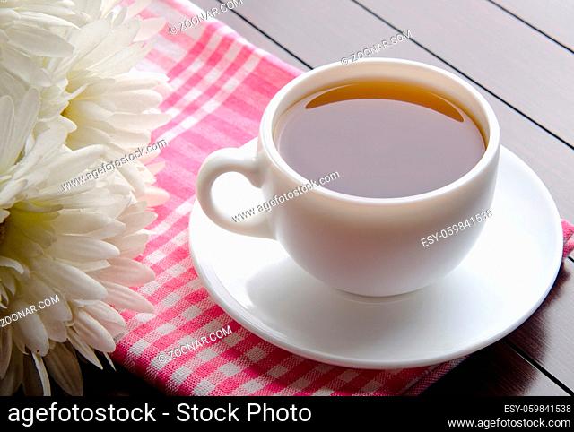 The cup of tea in catering concept