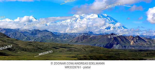 Panorama des Denali National Park in Alaska