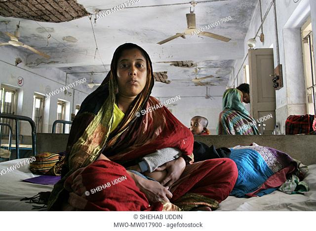 This woman was admitted in the Terokhada Health Complex, after being brutally beaten by her husband Khulna, Bangladesh March 1, 2007