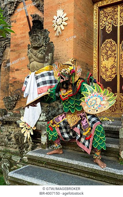 Balinese Kecak dancer, Ubud, Bali, Indonesia