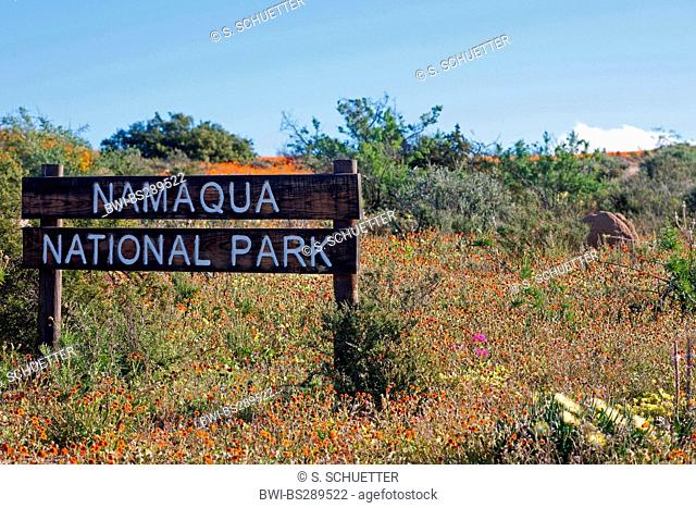 entrance to Namaqua National Park, South Africa, Namaqualand, Kamieskroon