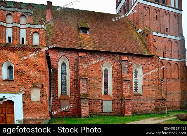 Church Of St. George The Victorious, formerly Friedland Church, founded in 1313. Pravdinsk, formerly Friedland, Kaliningrad region, Russia