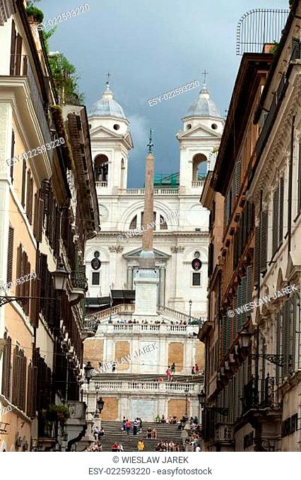 Rome - The Spanish Steps. Italy