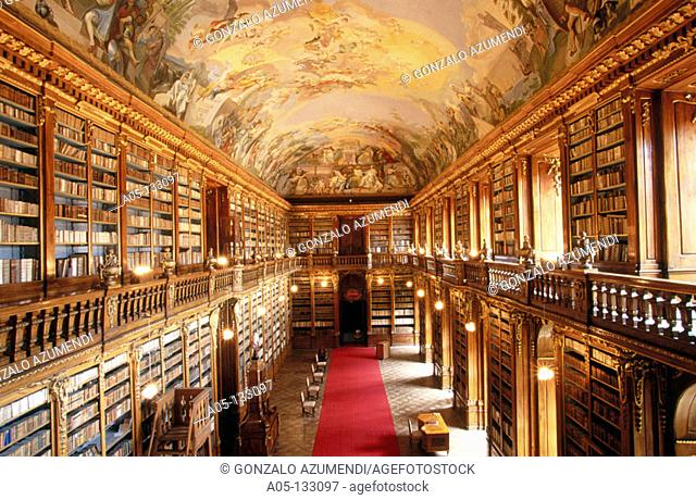 Philosophical Hall in the Strahov Library. Strahov Monastery. Prague. Czech Republic