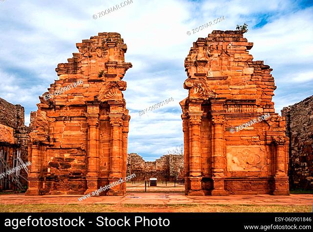 San Ignacio-Mini mission founded in 1632 by the Jesuits, Misiones Province, Argentina