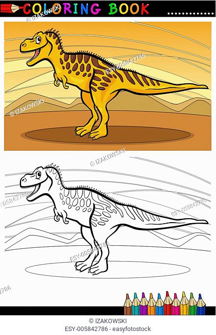 tarbosaurus dinosaur for coloring book