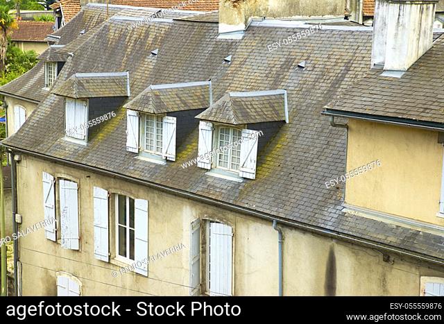Buildings in the old town of Pau in France
