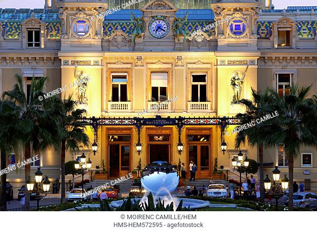 Principality of Monaco, Monaco, Monte Carlo, Societe des Bains de Mer de Monaco, Place du Casino Casino square, Casino, Compulsory Mention: Societe des Bains de...