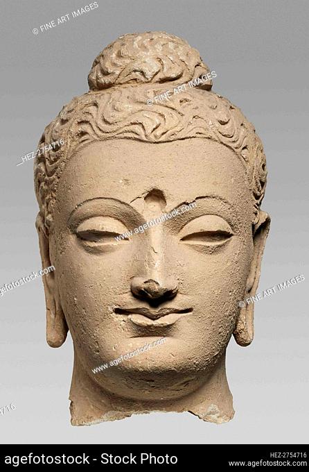Buddha Head, 3rd-4th cent. Creator: Central Asian Art