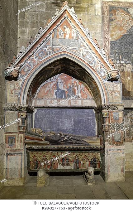 Pinturas murales en la Capilla de San Martín, Catedral de la Asunción de la Virgen, catedral vieja, Salamanca, comunidad autónoma de Castilla y León, Spain