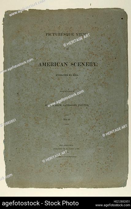Portfolio Cover for Picturesque Views of American Scenery, No. II, 1819/21. Creator: John Hill