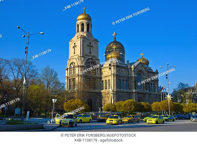 Cathedral of the Assumption of the Virgin at Pl Mitropolitska Simeon square central Varna Black Sea coast Bulgaria Europe