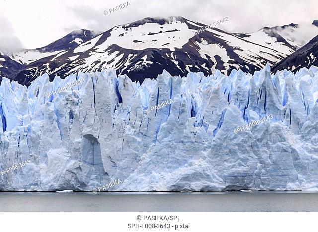 Perito Moreno Glacier. View of the Perito Moreno Glacier, Los Glaciares National Park, Santa Cruz Province, Patagonia, Argentina