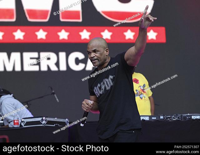 Forest Hills Stadium, Queens, New York, USA, August 20, 2021 - Darryl McDaniels of DMC During the Hip Hop Summer NYC Homecoming Concert Series 2021 today at...