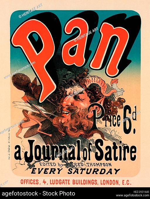 Affiche pour le journal Pan., c1897. Creator: Jules Cheret
