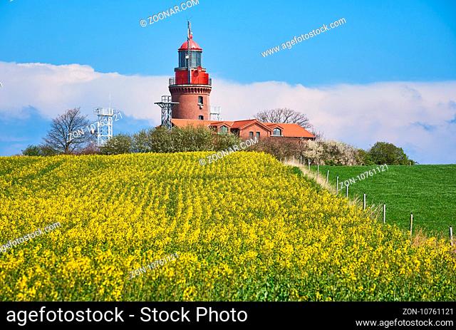 Leuchtturm Buk in Bastorf, Deutschland. Lighthouse Buk at Bastorf, Germany