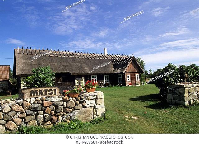 village ecomusee de Koguva sur l'ile de Muhu, region de Saare, Estonie, pays balte, europe du nord