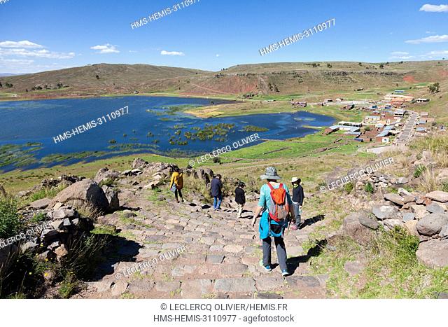 Perou, Province of Puno, Chullpas de Sillustani, Inca Necropolis