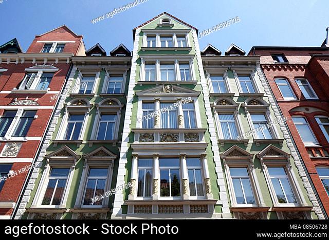 Old residential building, district Linden-Mitte, Hannover, Lower Saxony, Germany, Europe