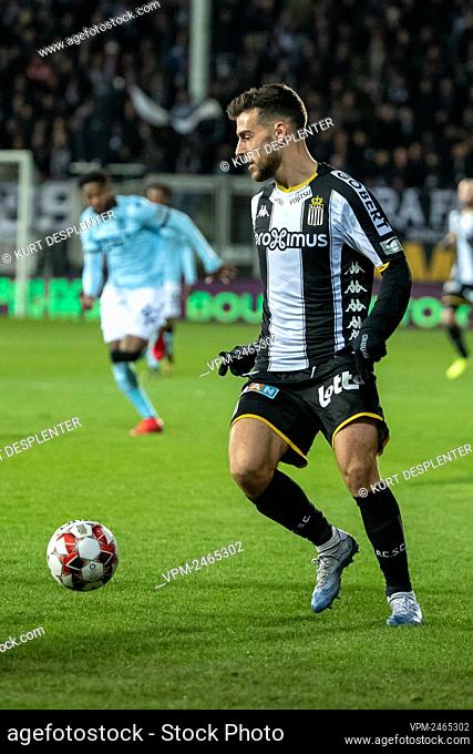 Charleroi's Massimo Bruno pictured in action during a soccer match between Sporting Charleroi and Club Brugge KV, Wednesday 29 January 2020 in Charleroi