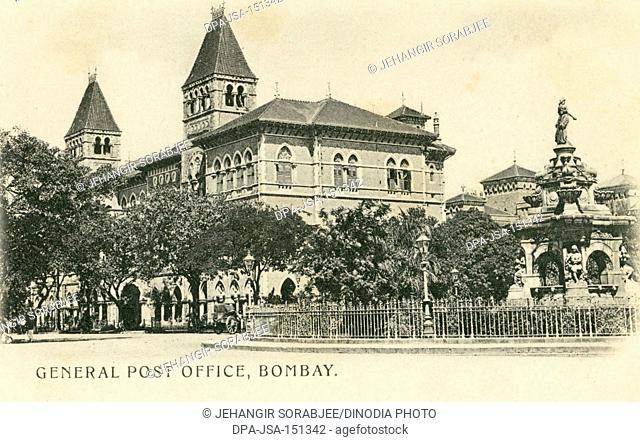 General Post Office ; Bombay now Mumbai ; Maharashtra ; India