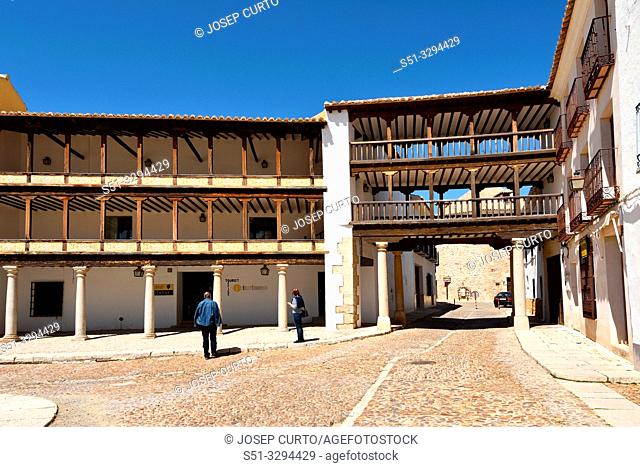 Main Square of Tembleque, Toledo province, Castile-La Mancha, Spain