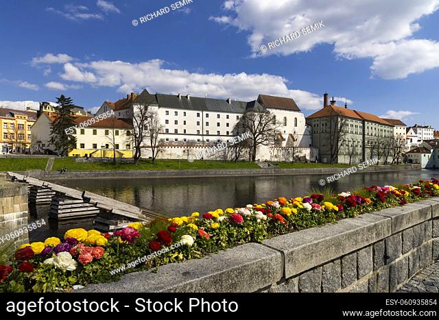 Historical Pisek old town, Southern Bohemia, Czech Republic