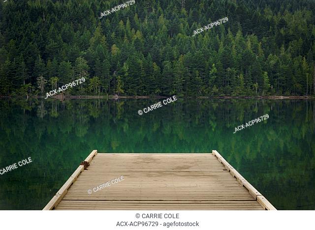 Dock at Clearwater Lake, Wells Gray Provincial Park, North Thompson Region, Clearwater, British Columbia Canada