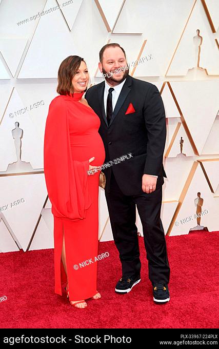 Matt Lefebvre, right, arrives on the red carpet of The 92nd Oscars® at the Dolby® Theatre in Hollywood, CA on Sunday, February 9, 2020