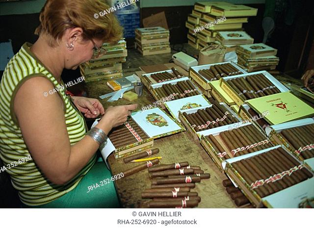 Partagas cigar factory, Havana, Cuba, West Indies, Caribbean, Central America