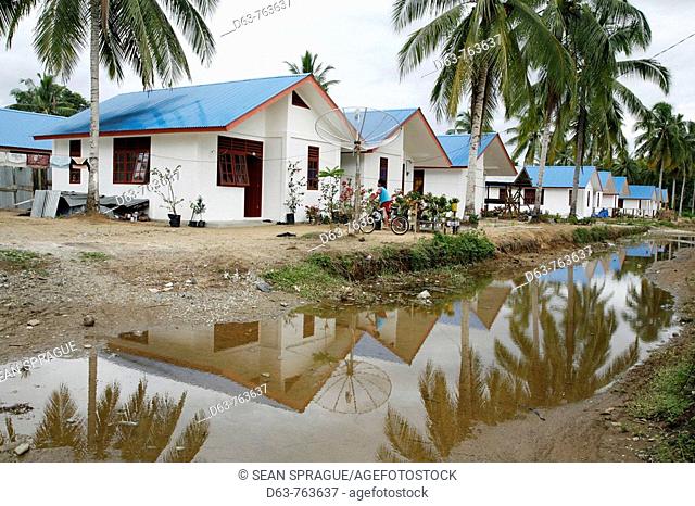 CRS housing project at Seunebok Tuengoh relocation site, Meulaboh, Aceh, two years after the Tsunami, Indonesia