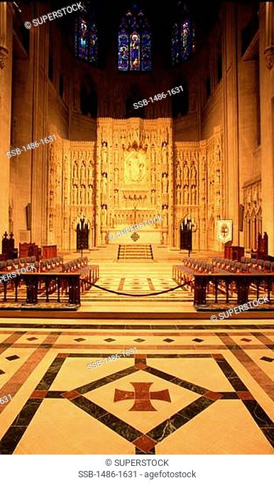 USA, Maryland, Baltimore, National Shrine Basilica interior