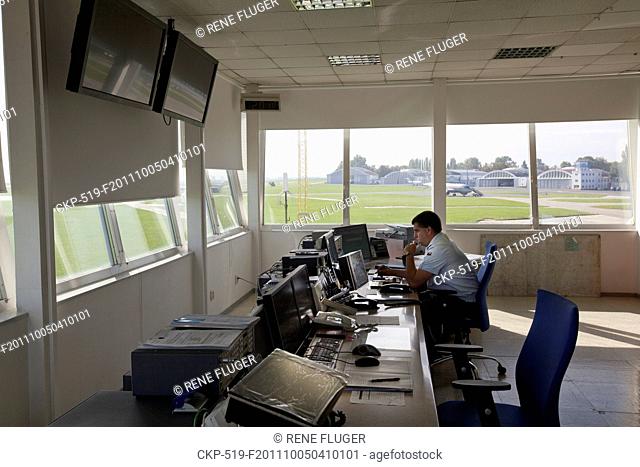 ATC Air Traffic Control center of the 24th Air Transportation Base at Prague-Kbely, Czech Republic Pictured on September 29, 2011 CTK Photo/Rene Fluger