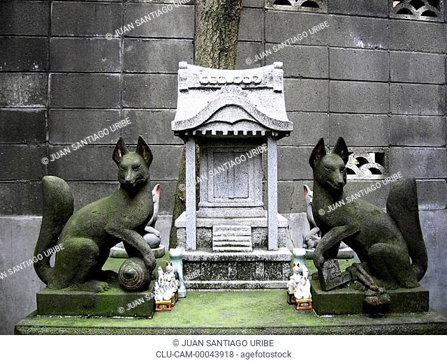 Inari Statues, Tokyo, Japan, East Asia