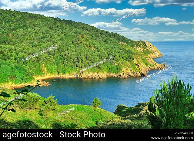 The Basque coast. Pasai Donibane (Pasajes de San Juan) town, Guipuzcoa province, Spain