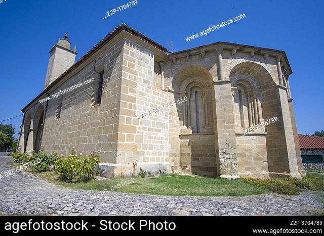 Tuesta Alava Spain on July 20, 2020: Asuncion church in Tuesta village