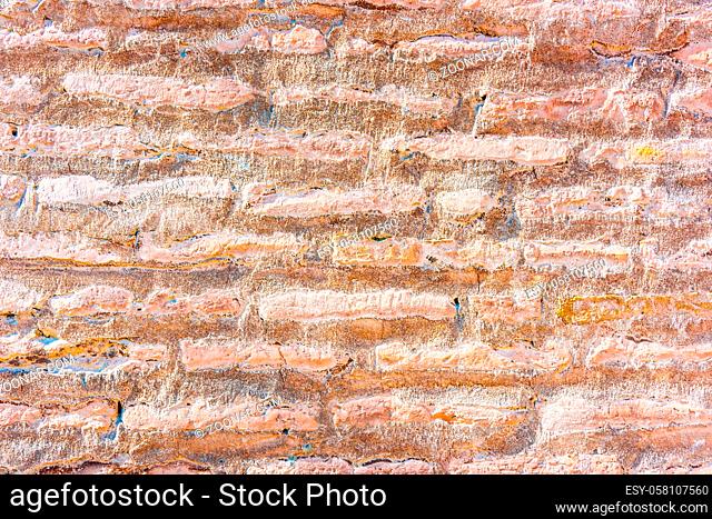 Old brick wall taken in Itchan Kala, walled inner town of the city of Khiva, Uzbekistan