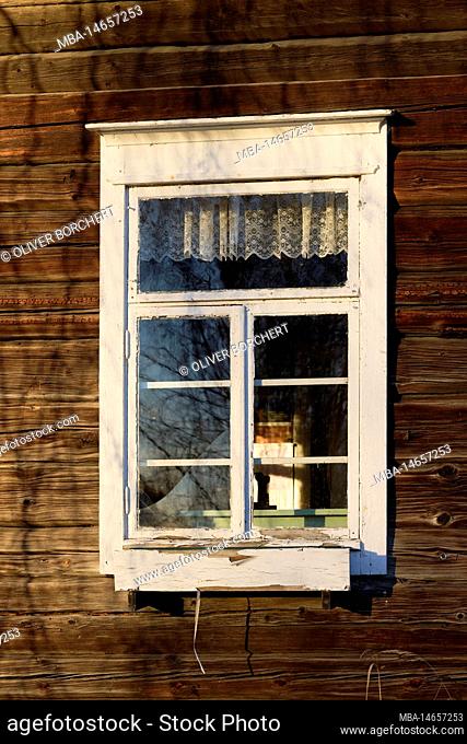 Northern Europe, Scandinavia, Finland, wooden house, windows