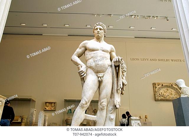 Metropolitan Museum of Art, The MET, New York City, Marble statue of a youthful Hercules, Roman, Flavian period, A D  68-98